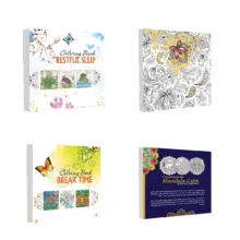 کتاب رنگ آمیزی خواب آرام و افسانه گل ها و زنگ تفریح و جذب آرامش با ماندالا اثر جمعی از نویسندگان انتشارات سبزان 4 جلدی