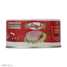 کنسرو ماهی تون در روغن طبیعت - طرح پرسپولیس وزن 180 گرم بسته 6 عددی