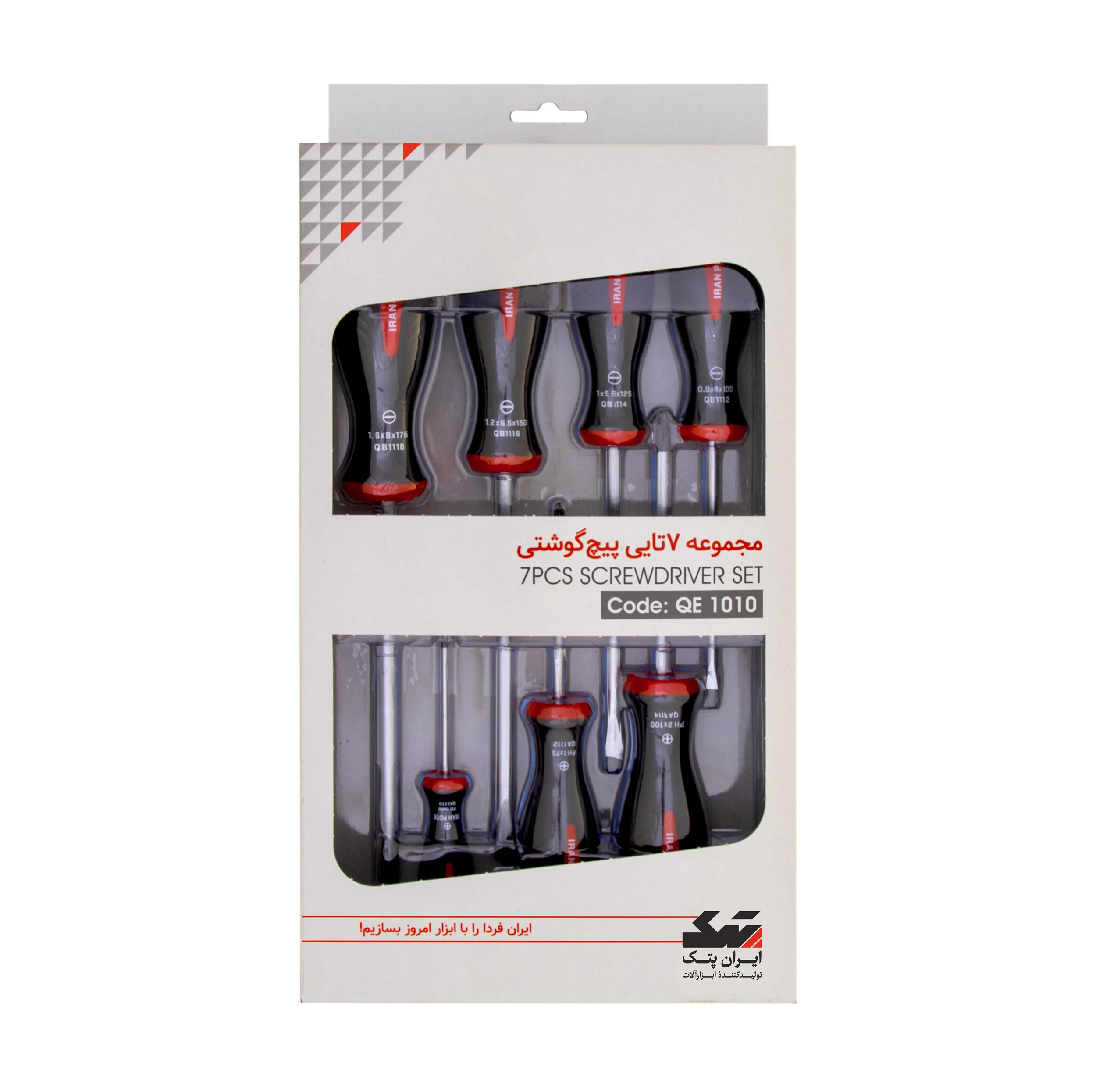 پیچ گوشتی ایران پتک مدل QE 1010 بسته 7 عددی