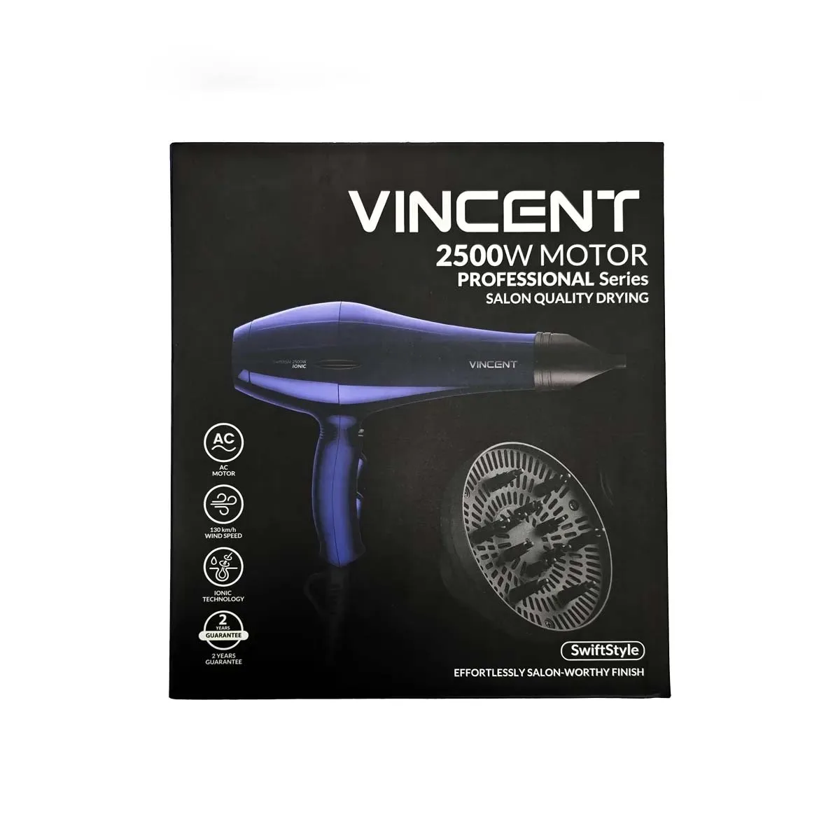 سشوار خانگی 2500 وات وینسنت مدل HD7325