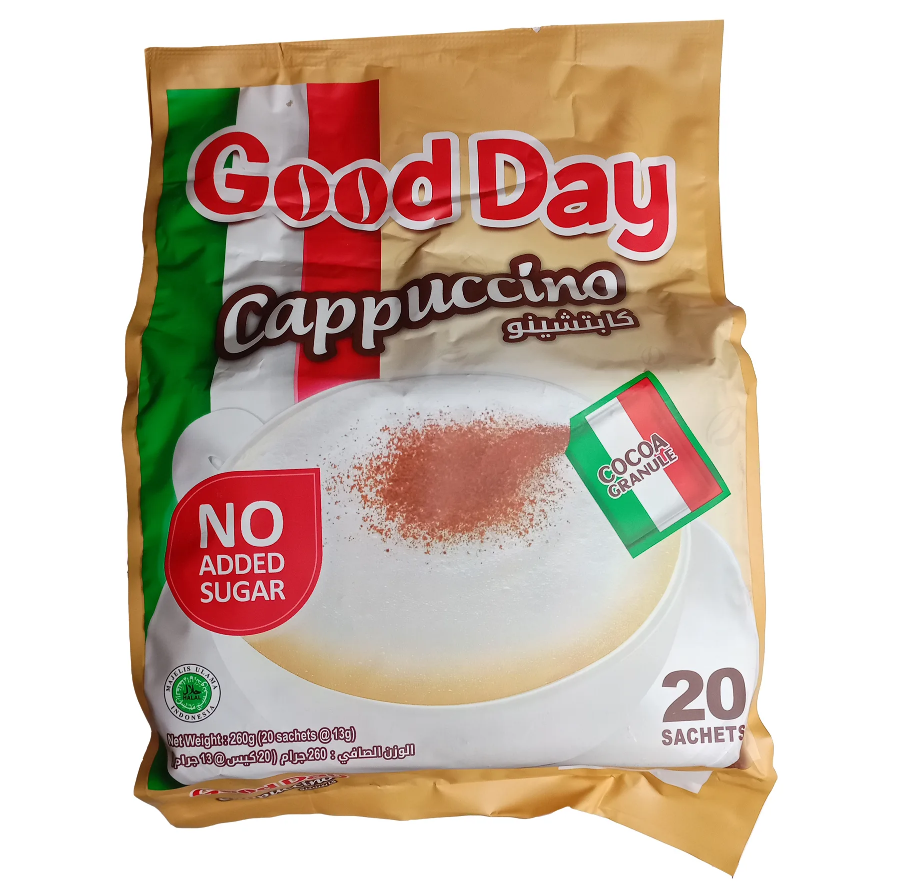 کاپوچینو رژیمی گوددی بسته 20 عددی