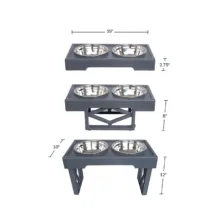 ظرف آب و غذای سگ مدل Dual Elevated Feeding Bowls
