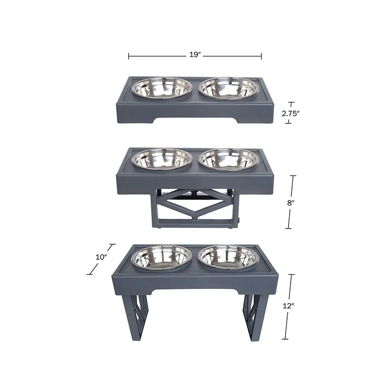 ظرف آب و غذای سگ مدل Dual Elevated Feeding Bowls