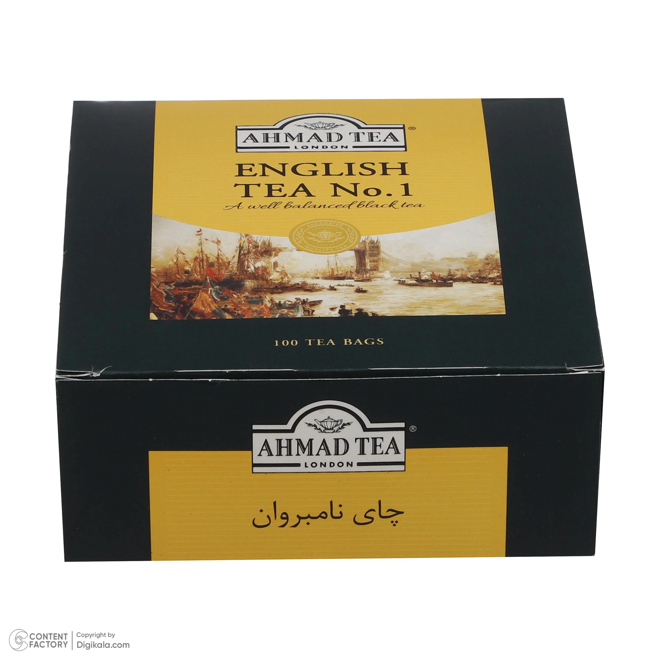 چای کیسه ای English No.1 احمد بسته 100 عددی