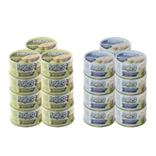 کنسرو ماهی تن ویلورا با طعم ساده و زیتون – 180 گرم بسته 24 عددی