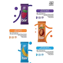بار غلات با طعم موز و روکش کاکائو تلخ کیتاریچ - 30 گرم بسته 12 عددی