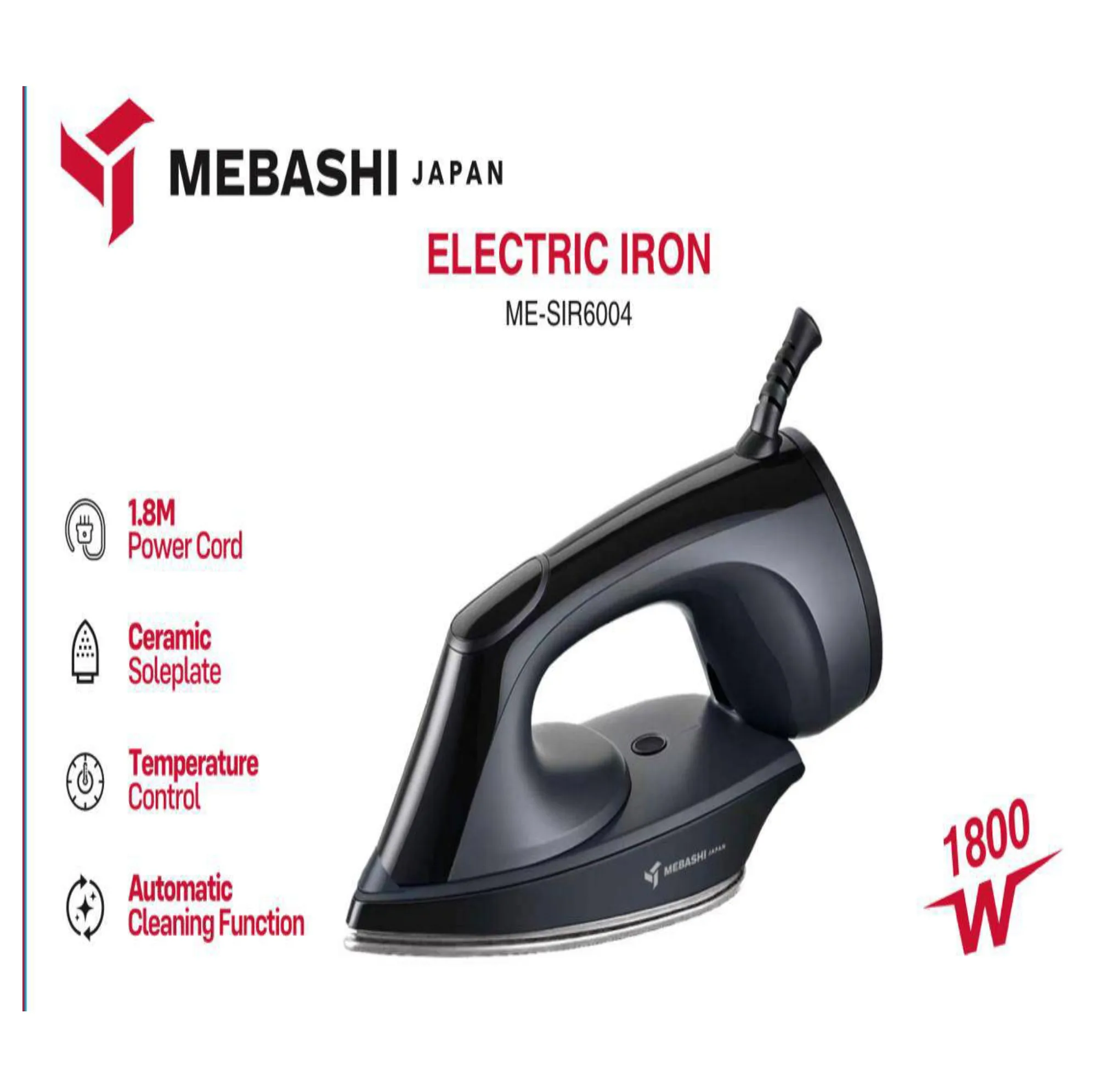 اتو بخار 1800 وات مباشی مدل ME-SIR6004