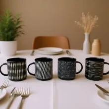ماگ دنی هوم مدل چای و قهوه خوری مجموعه 4 عددی