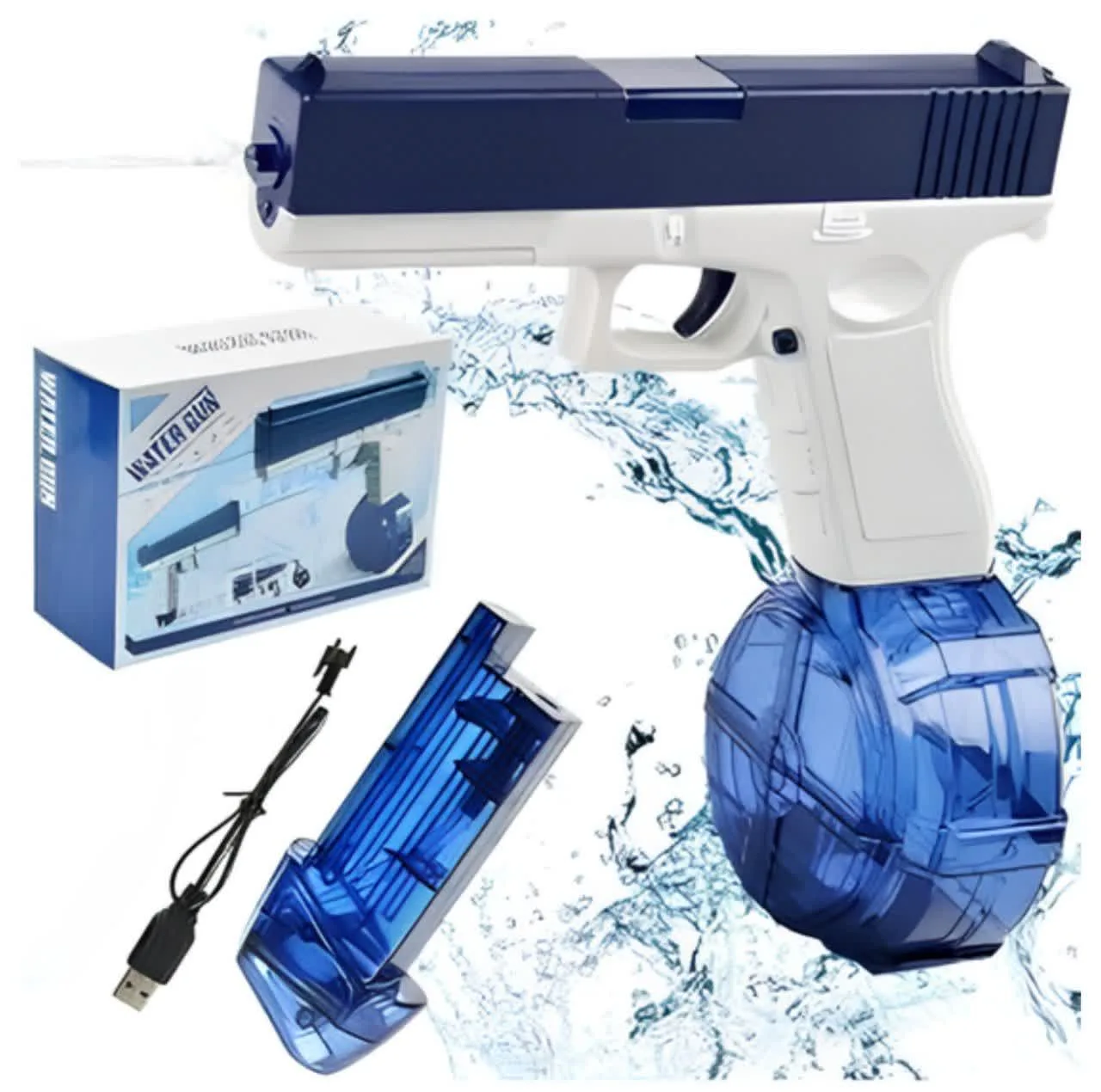 تفنگ آب پاش ناب سل مدل شارژی مخزن دار کد Rechargeable water squirt gun with tank