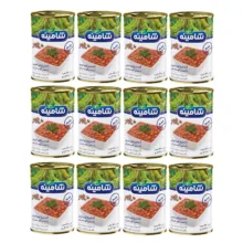 کنسرو لوبیا چیتی با سس گوجه فرنگی شامینه – 350 گرم بسته 12 عددی