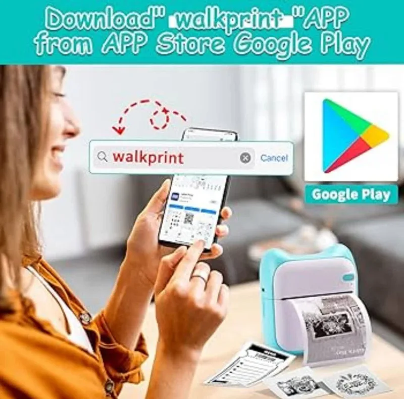 پرینتر لیبل زن ناب سل مدل پرتابل حرارتی شارژی