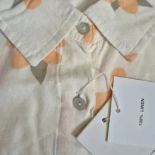کراپ شومیز زنانه مدل Peach flowers