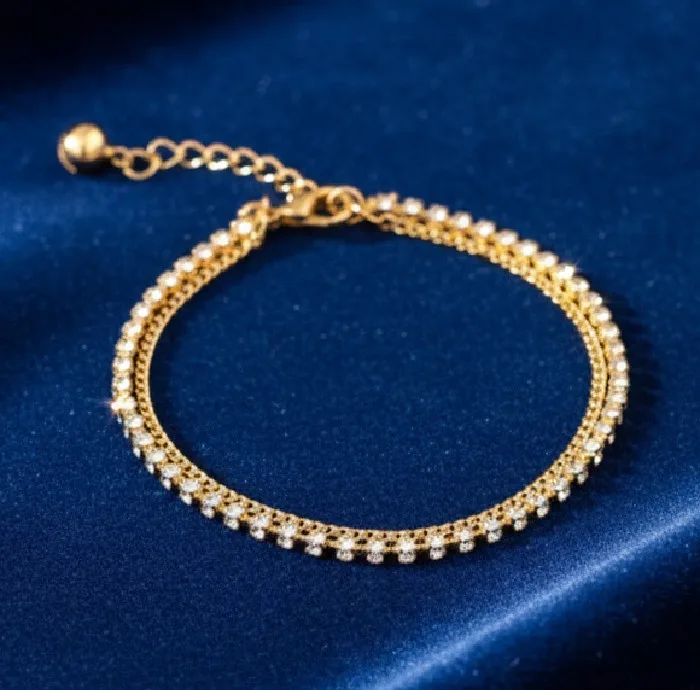 پابند زنانه مدل نگین دار کد ۴۵