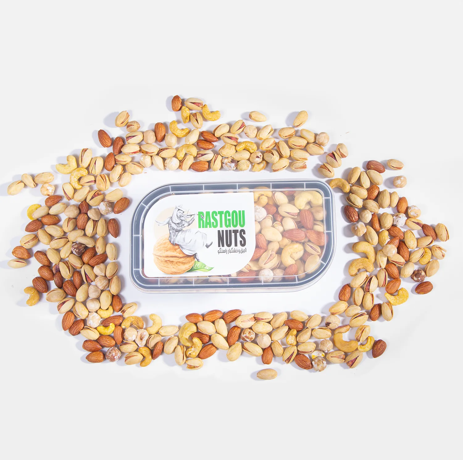 آجیل مخلوط شور اکبر راستگو- 600 گرم