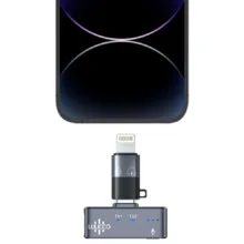میکروفون یقه ای لوکو مدل AirWave Pro Combo با درگاه اتصال تایپ سی و جک 3.5 میلی متری