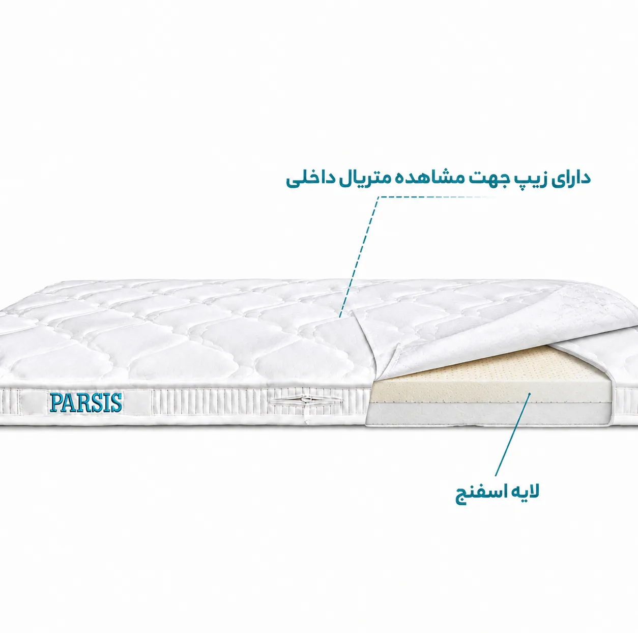 تشک مهمان مدل پارسیس کد 03 سایز یک نفره 80*180 سانتی متر