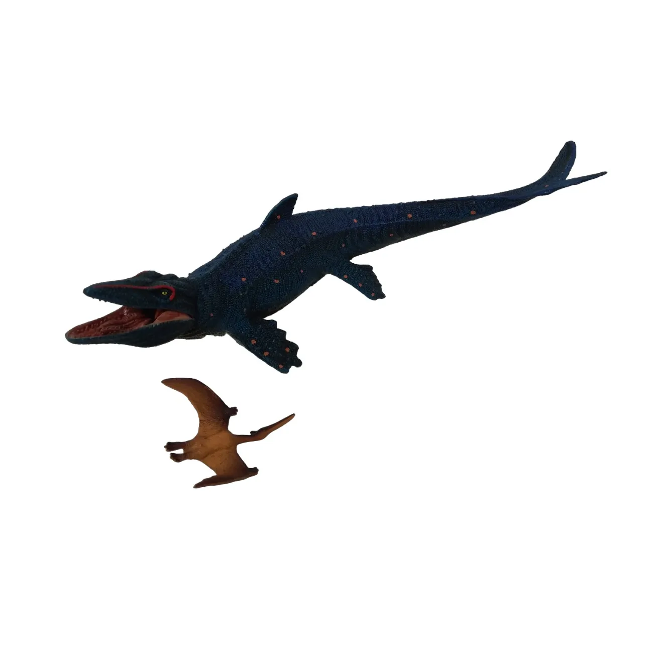 فیگور مدل دایناسور فک متحرک طرح Mosasaurus Hunting for Pterosaur مجموعه 2 عددی