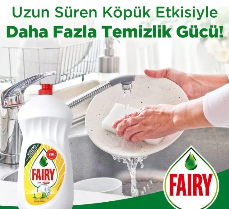 مایع ظرفشویی فیری مدل Ultra Hizli Leamon حجم 1500 میلی لیتر
