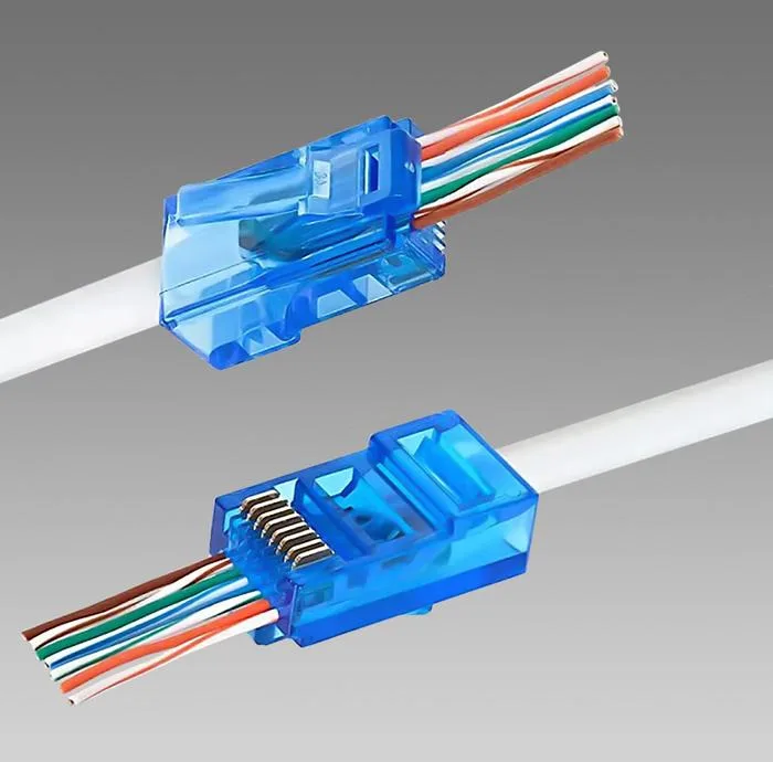 سوکت شبکه Cat6 مدل BRJ45 بسته 100 عددی