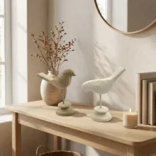 مجسمه مدل مرغ آمین  کد 02 مجموعه 2 عددی