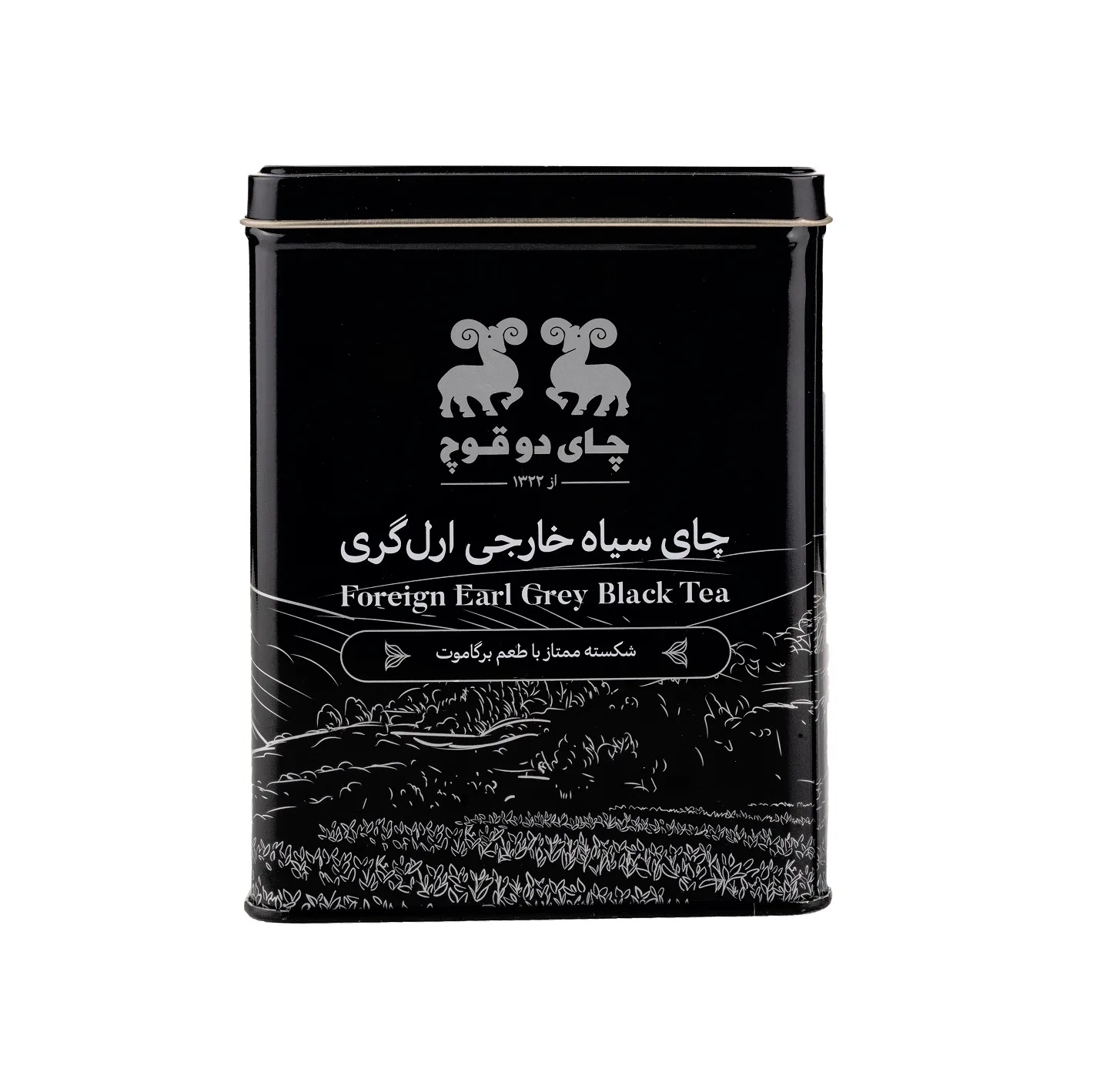 چای سیاه خارجی شکسته با اسانس برگاموت دو قوچ - 450 گرم