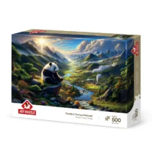 پازل 500 تکه آرت پازل مدل Panda’s Tranquil Retreat كد 40502 مناسب نوجوان و بزرگسال