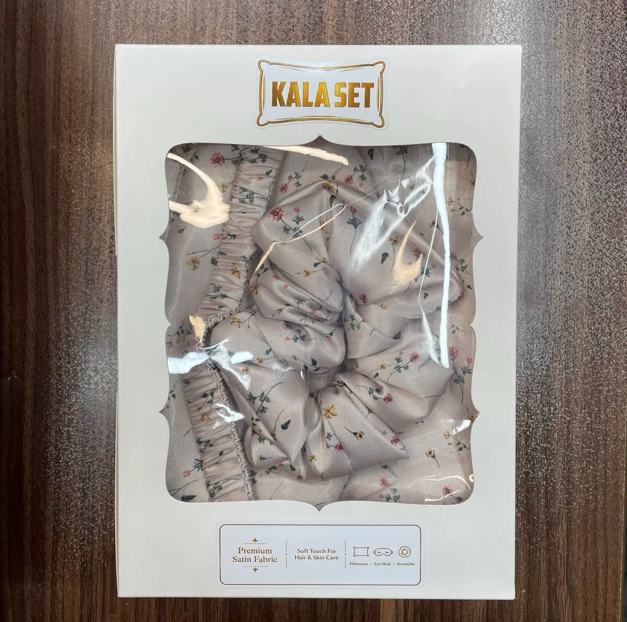 روبالشی مدل satin سایز 50*70 سانتی متر به همراه چشم بند و کش مو