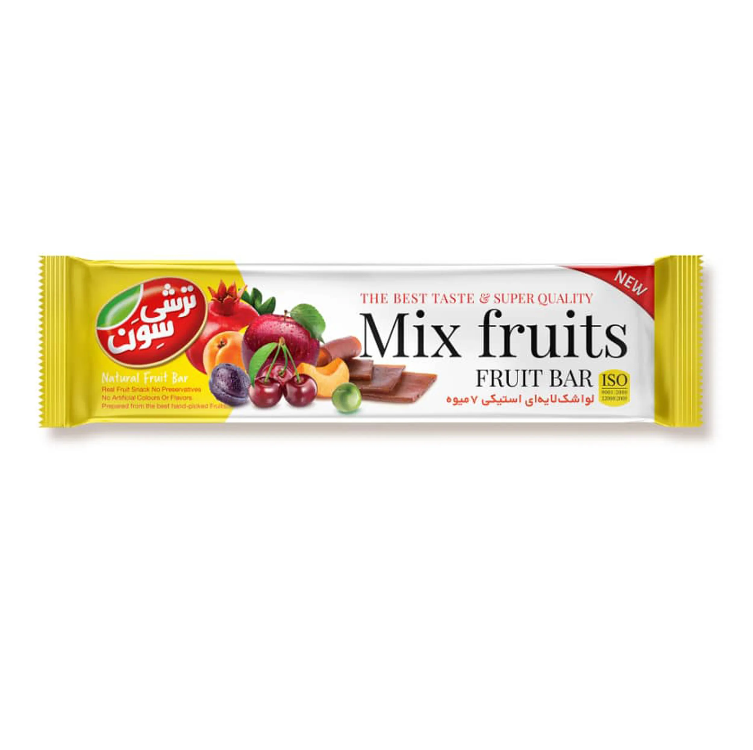 لواشک مخلوط هفت میوه استیکی ترشی سون - 90 گرم بسته 10 عددی