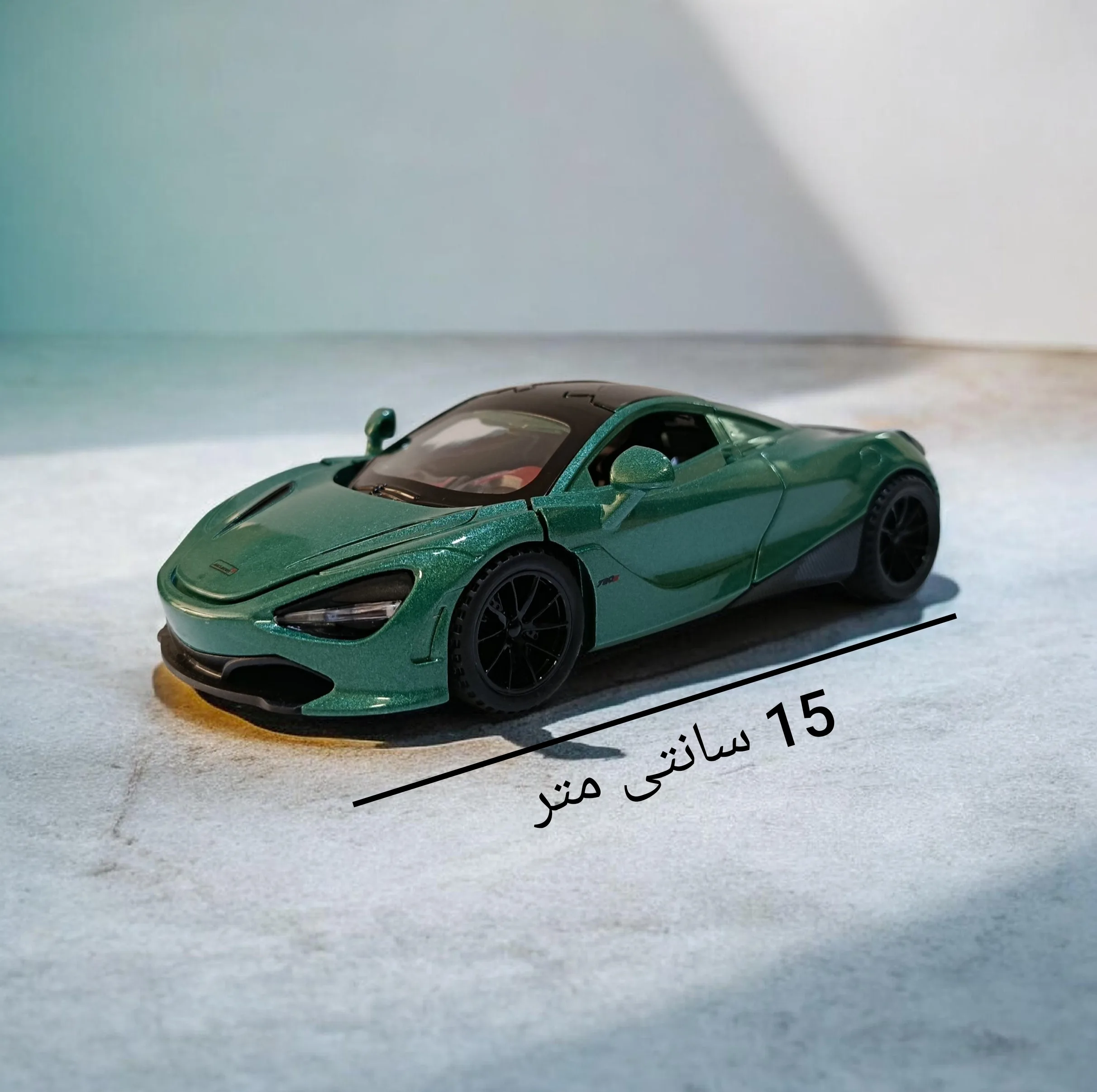 ماشین بازی مدل مکلارن 720s بدنه فلزی مقیاس 1:28