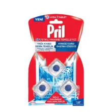 قرص جرم گیر ماشین ظرفشویی پریل (Pril) Pril مدل Cift Etkili بسته 3 عددی
