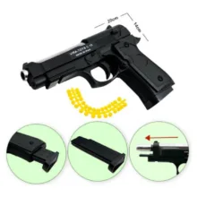 تفنگ بازی ناب سل مدل کلت خشاب خور C19 کد AIRSOFT GUN C19 مناسب برای نوجوانان