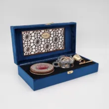 زعفران کادویی عاقله – 3 گرم به همراه قوری و هاون
