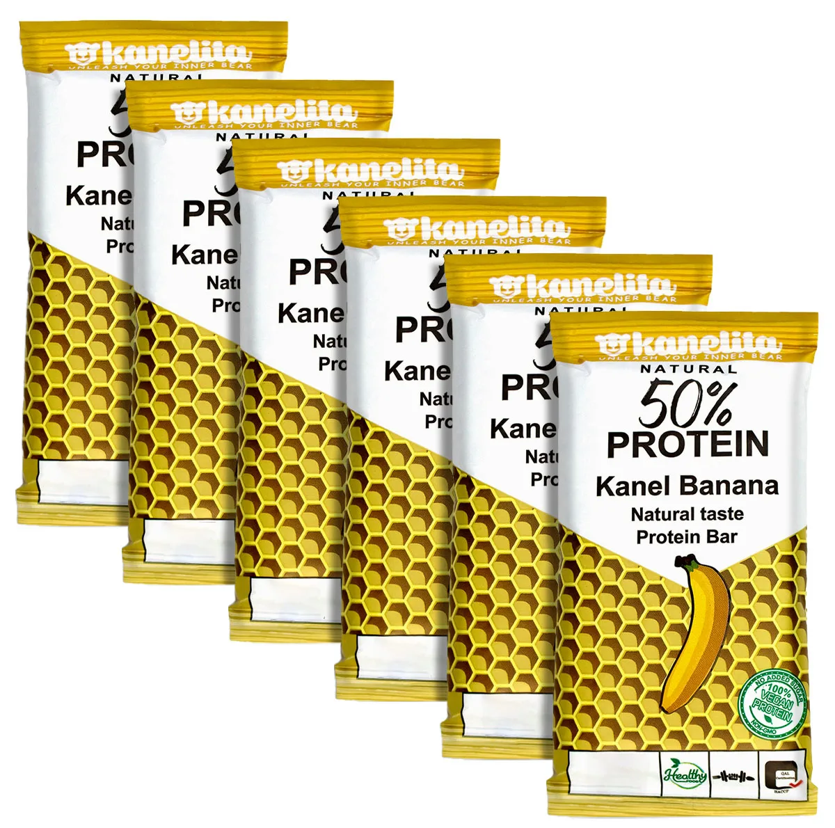 پروتئین بار گیاهی کنل موز کنلیتا - 45 گرم بسته 6 عددی