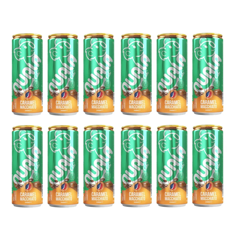 آیس کافی طعم کارامل ماکیاتو کوالا - 240 گرم بسته 12 عددی