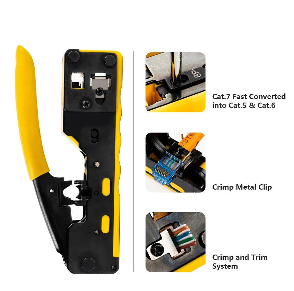 آچار سوکت زن شبکه مدل OPEN END CAT-7