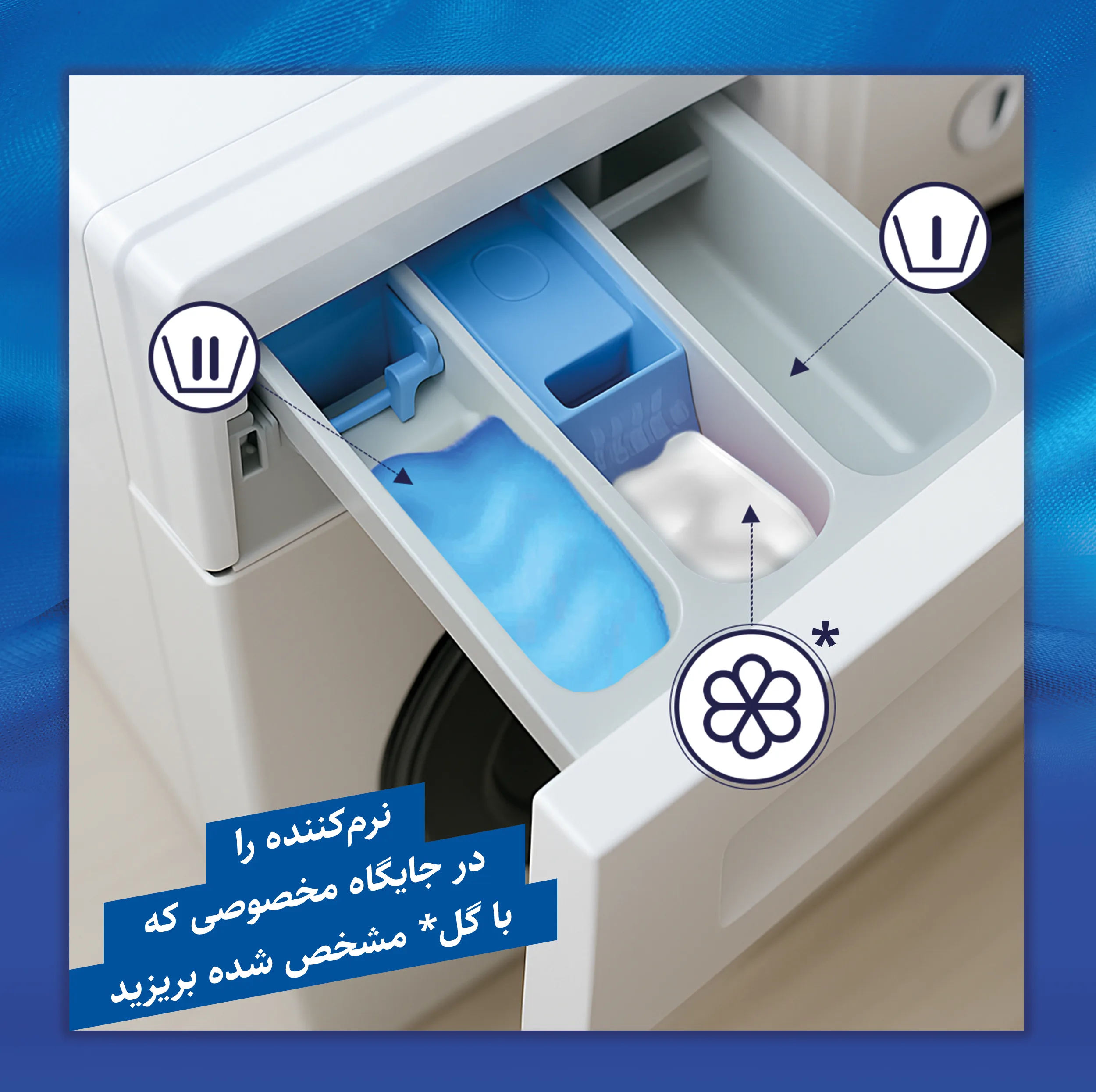 نرم کننده حوله و لباس کامفورت مدل اولترا فرش با رایحه یاس آبی وزن 1.4 کیلوگرم