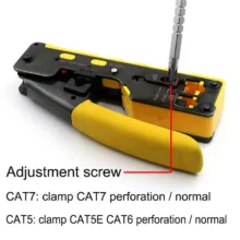 آچار سوکت زن شبکه مدل OPEN END-CAT7 به همراه تیغ بسته 3عددی
