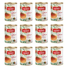 کنسرو سس ماکارونی با سویا شهدین – 370 گرم بسته 12 عددی