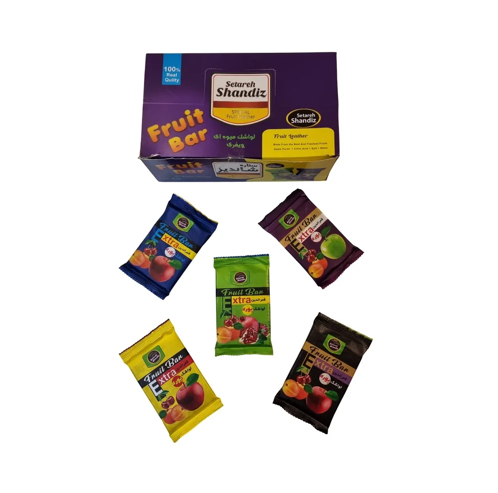 لواشک پذیرایی میوه ای ستاره شاندیز - 1500 گرم بسته 24 عددی