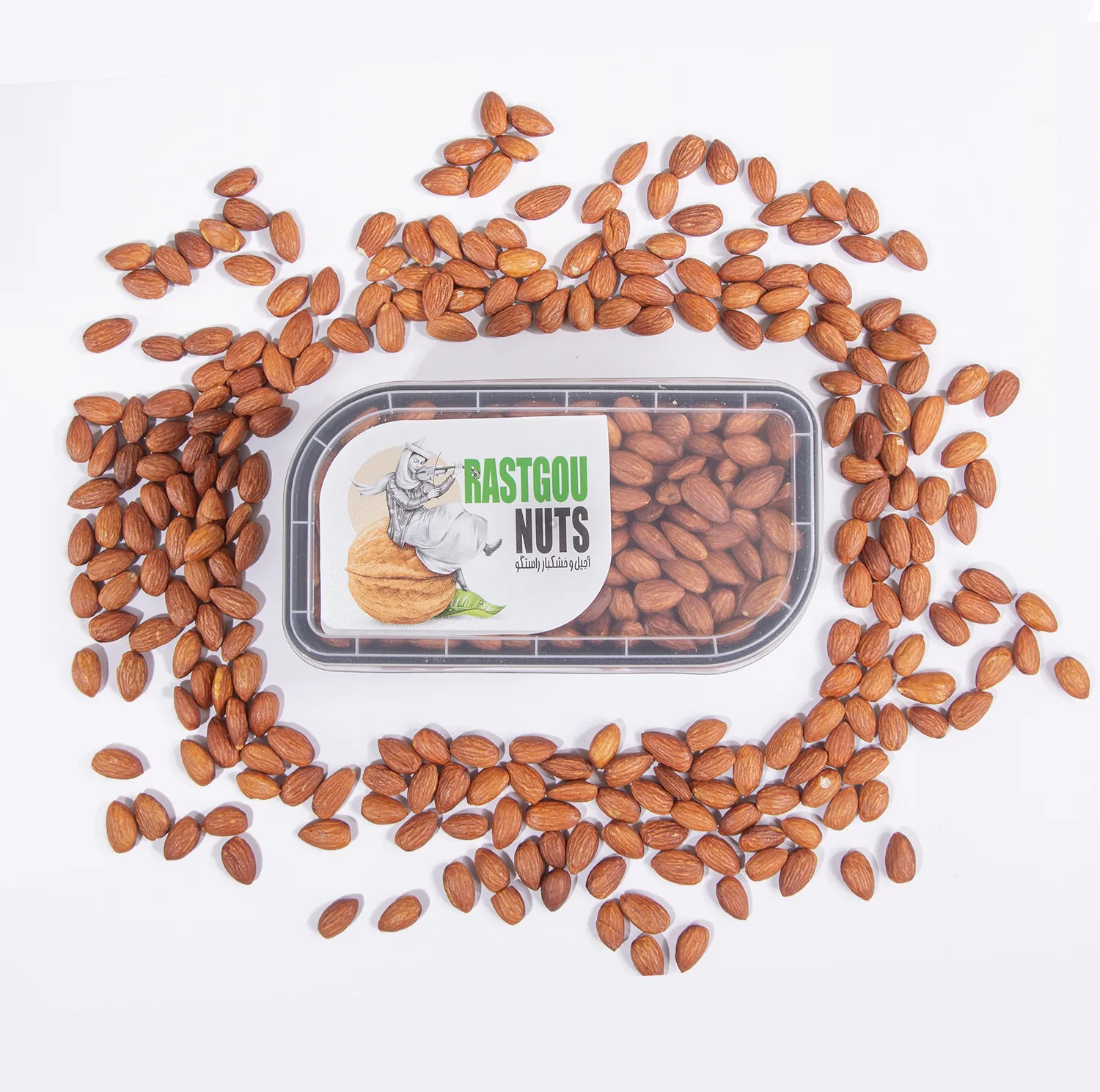 مغز بادام شور اکبر راستگو -700 گرم