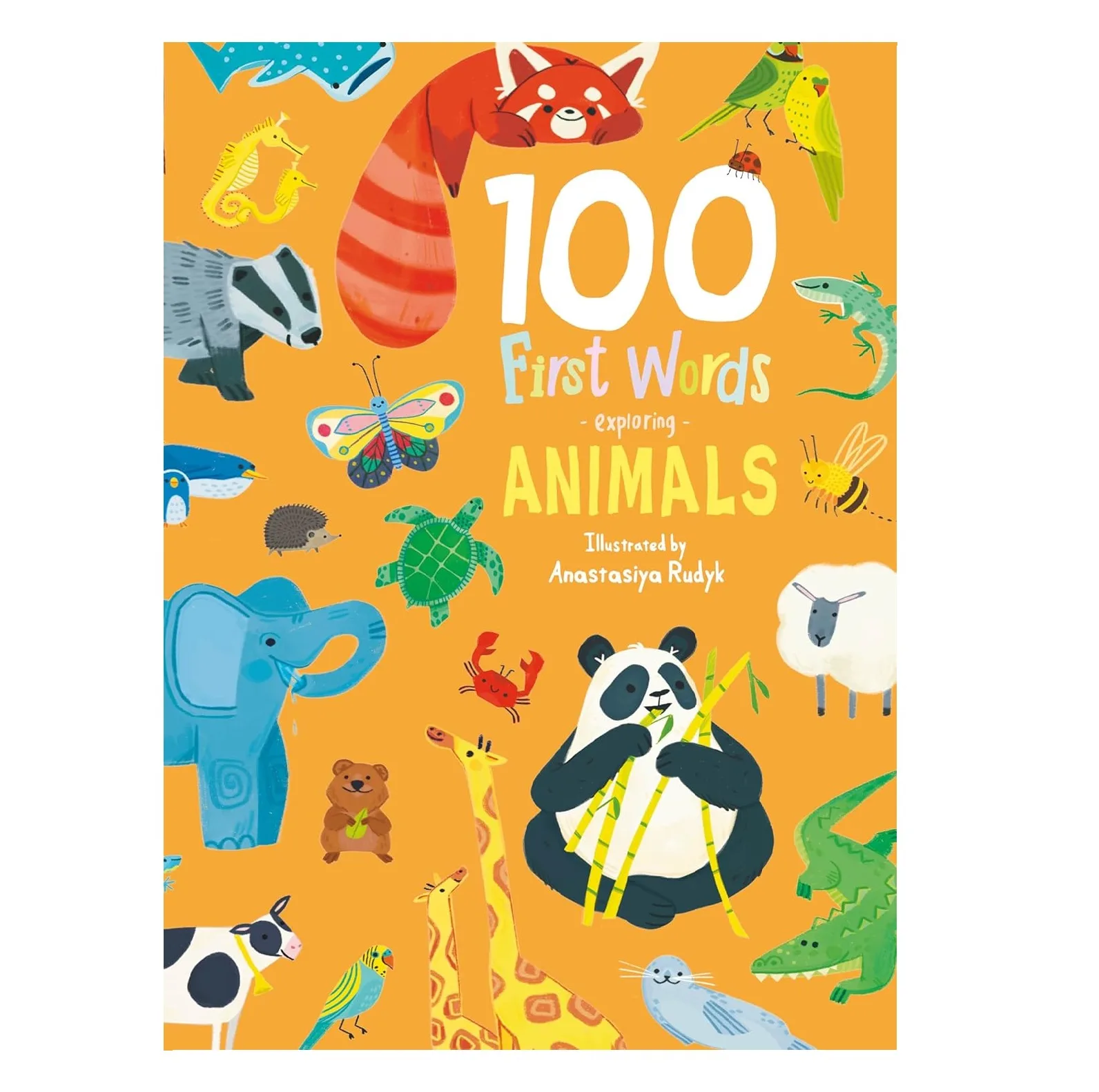 کتاب First Words Exploring Animals 100 اثر Anastasiya Rudyk انتشارات Sweet Cherry