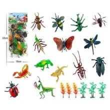 فیگور مدل حشرات طرح Wild Insects مجموعه 20 عددی