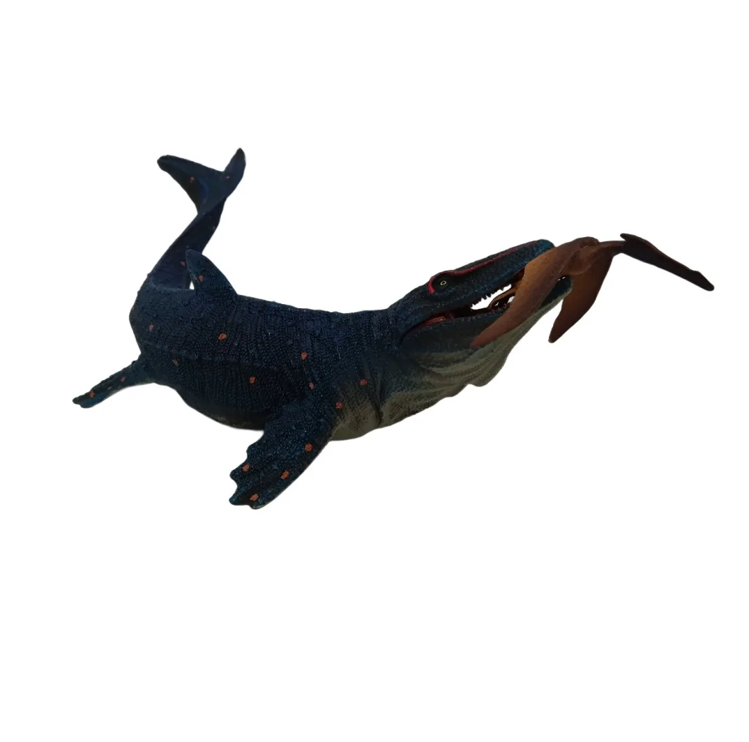 فیگور مدل دایناسور فک متحرک طرح Mosasaurus Hunting for Pterosaur مجموعه 2 عددی