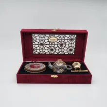 زعفران کادویی عاقله - 3 گرم به همراه قوری و هاون