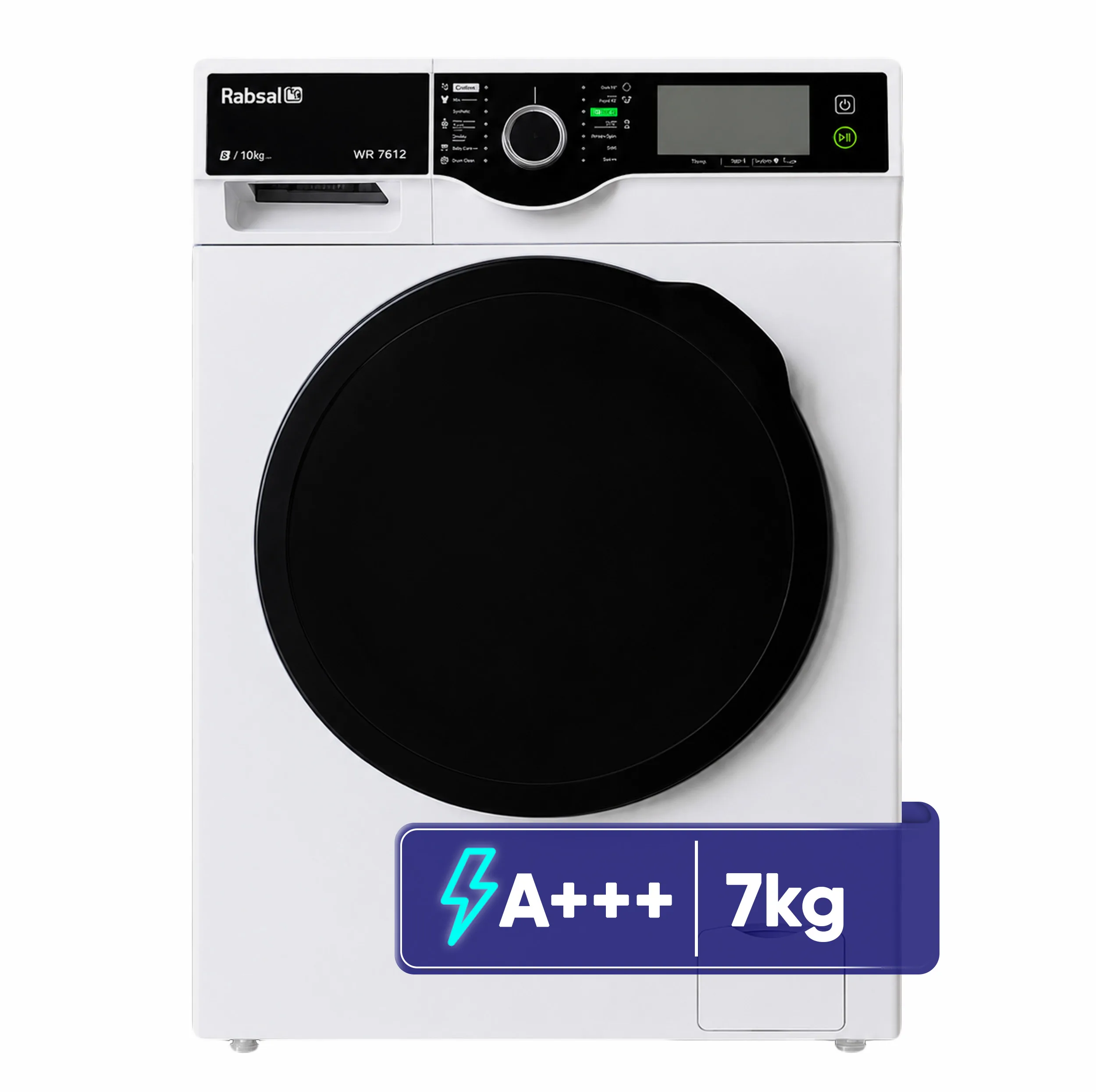 ماشین لباسشویی 7 کیلوگرم اتوماتیک آبسال مدل WBI7612-W