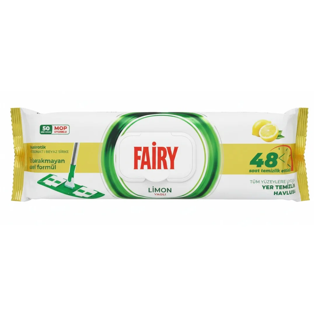 دستمال نظافت مخصوص تی فیری مدل LIMONYAGL بسته 50 عددی