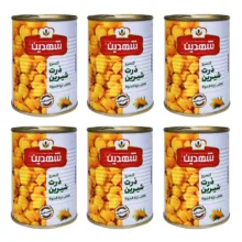 کنسرو ذرت شیرین شهدین – 370 گرم بسته 6 عددی