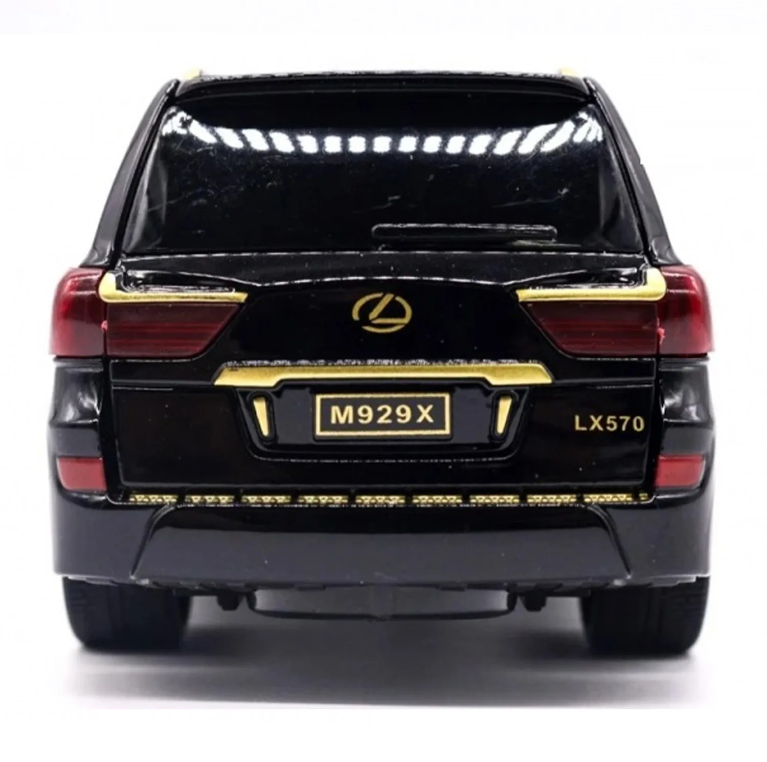 ماشین بازی  مدل فلزی عقبکش موزیکال TOYOTA LAND CRIUSER