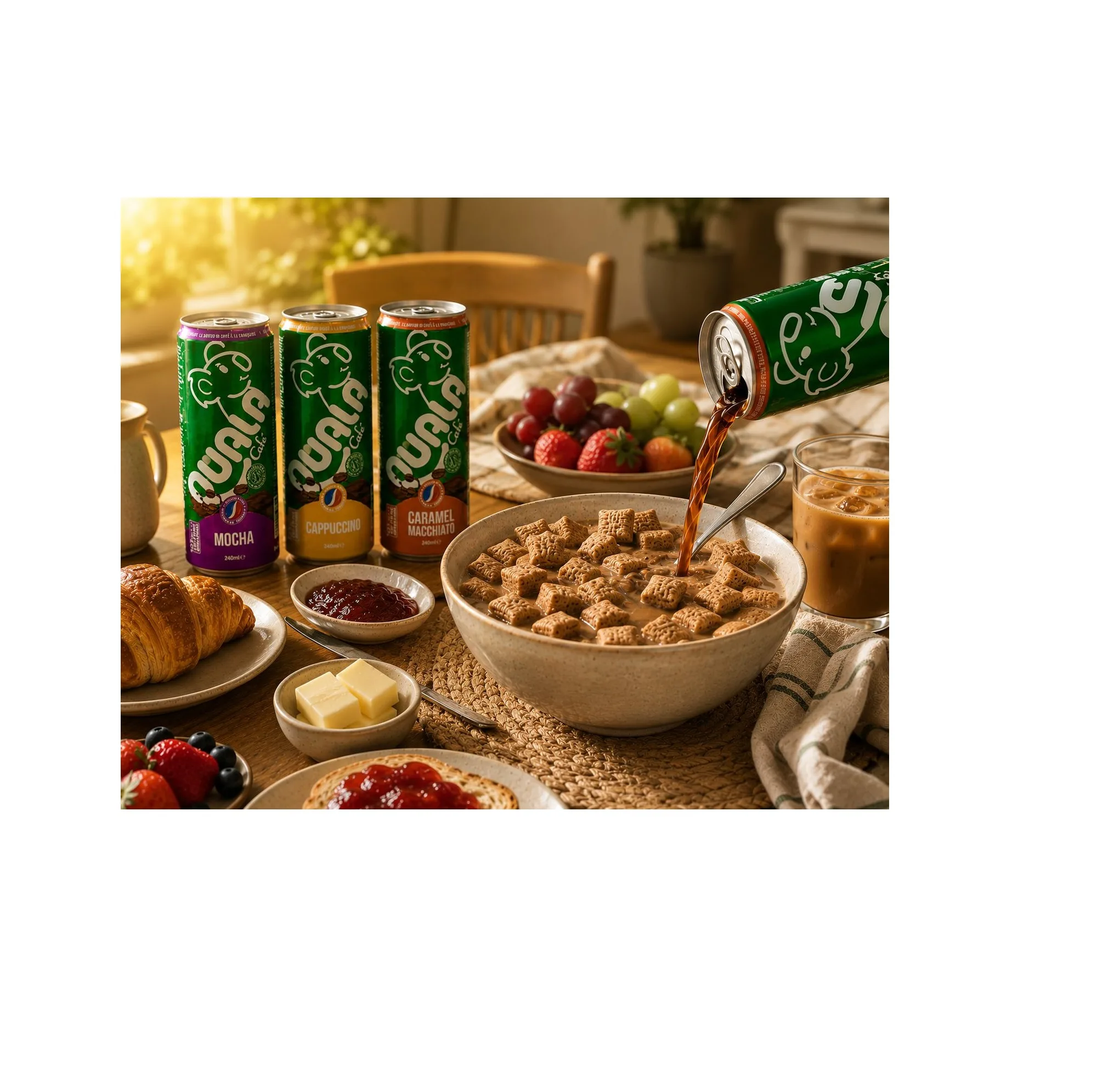 آیس کافی طعم کارامل ماکیاتو کوالا - 240 گرم بسته 12 عددی