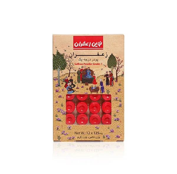 پودر زعفران نوین زعفران - 1.5 گرم بسته 12 عددی